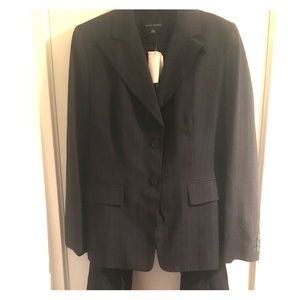 Banana Republic gray pinstripe suit size 12 NWT
